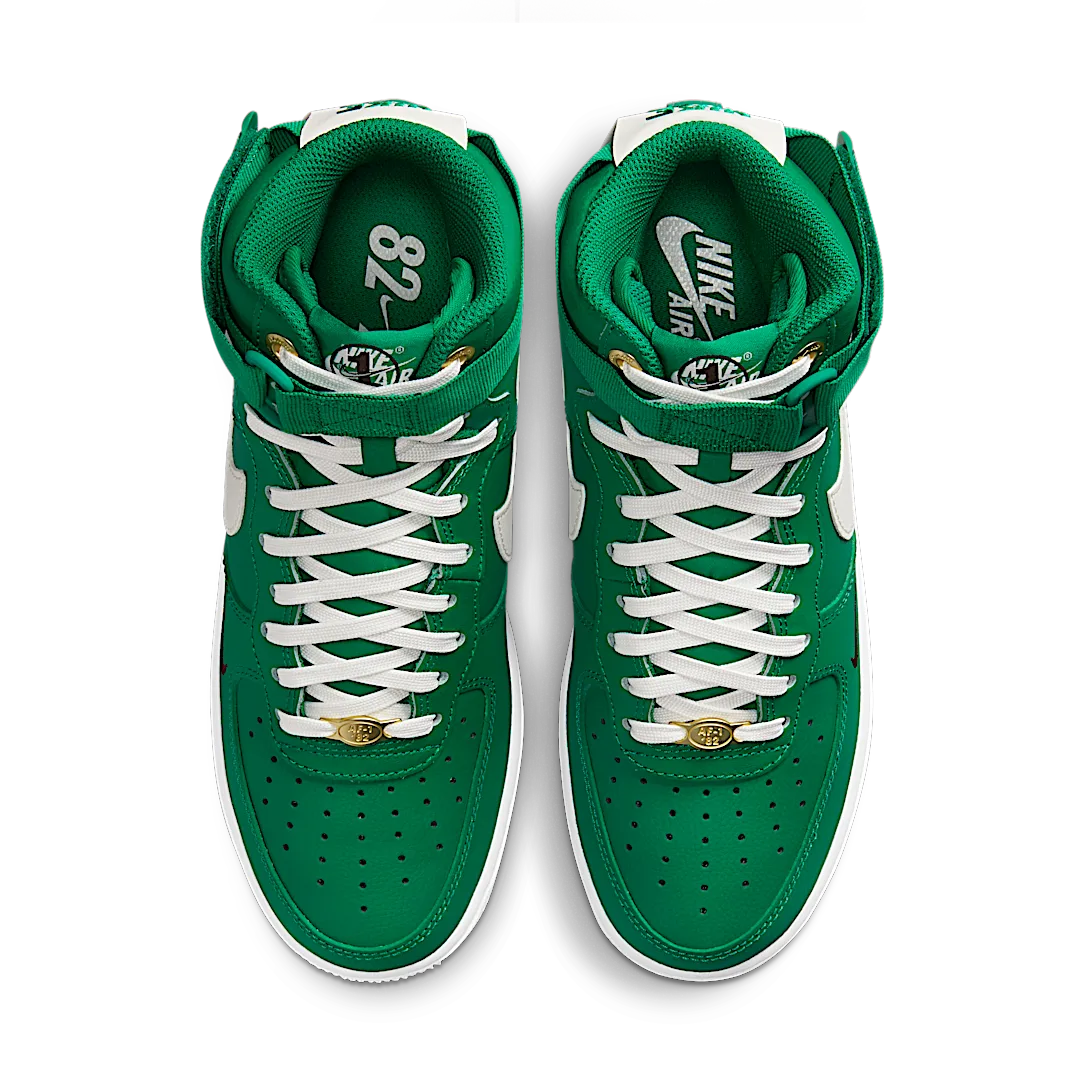 Nike Air Force 1 High 40th Anniversary Malachite, Malachite/Sail/Metallic Gold/Brown Basalt (DQ7584-300)