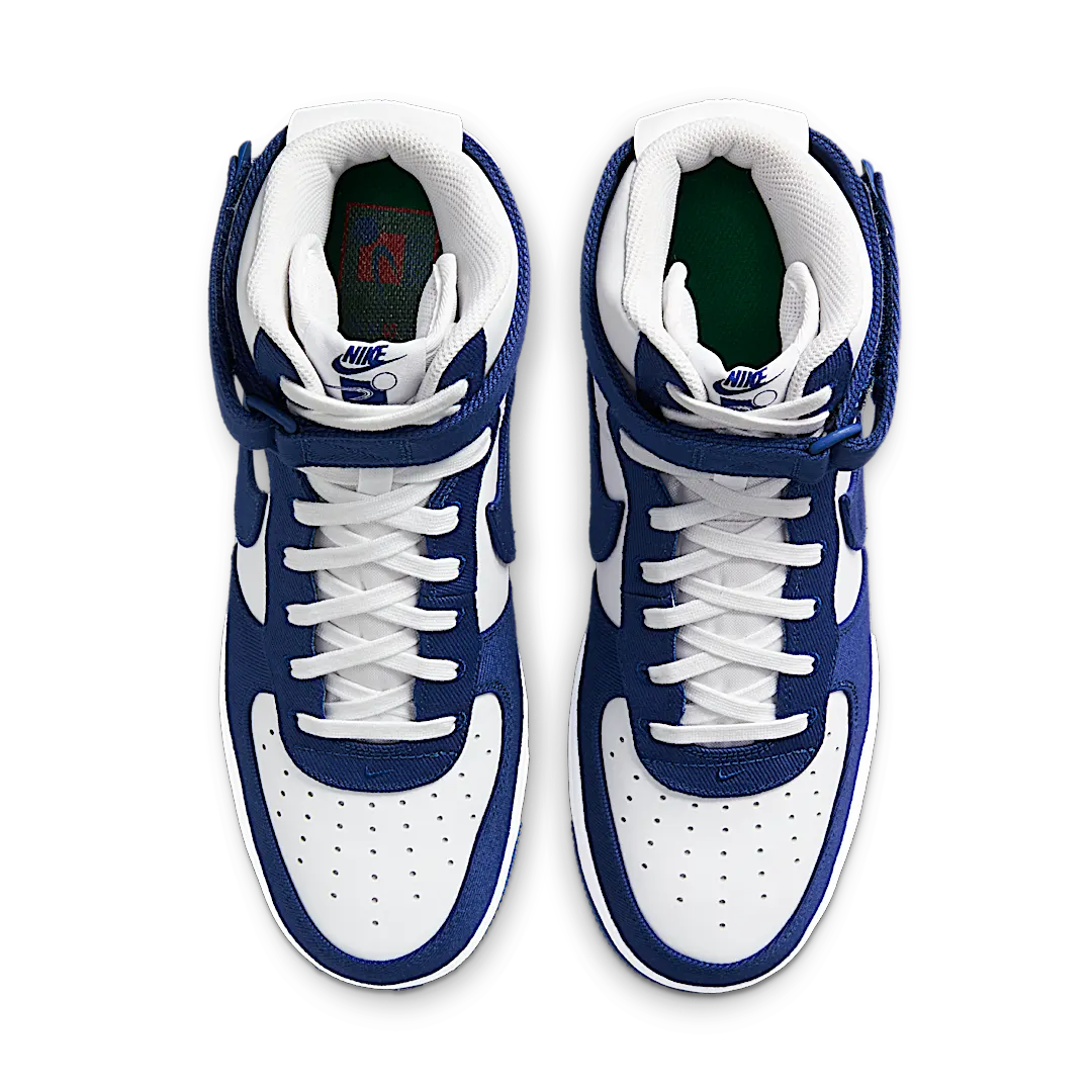 Nike Air Force 1 High EMB Dodgers, White/Royal (DC8168-100)