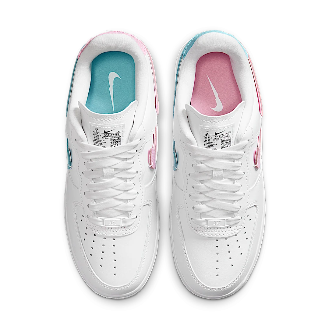 Nike Air Force 1 LXX White Pink Aqua, White/Pink Rise-Bleached Aqua (DC1164-101)