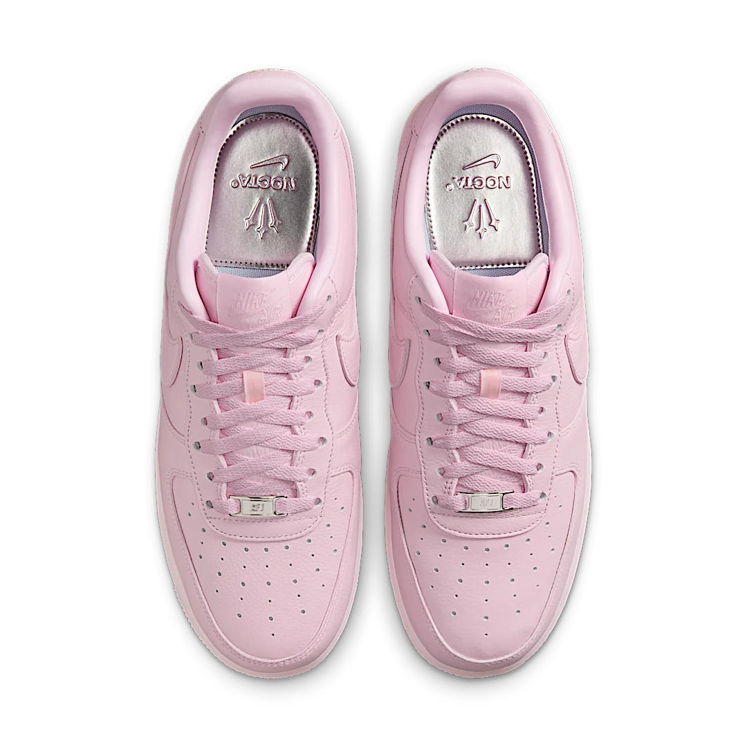 Nike Air Force 1 Low Drake NOCTA Certified Lover Boy Pink Foam, Pink Foam/Cobalt Tint/Metallic Silver (CZ8065-600)