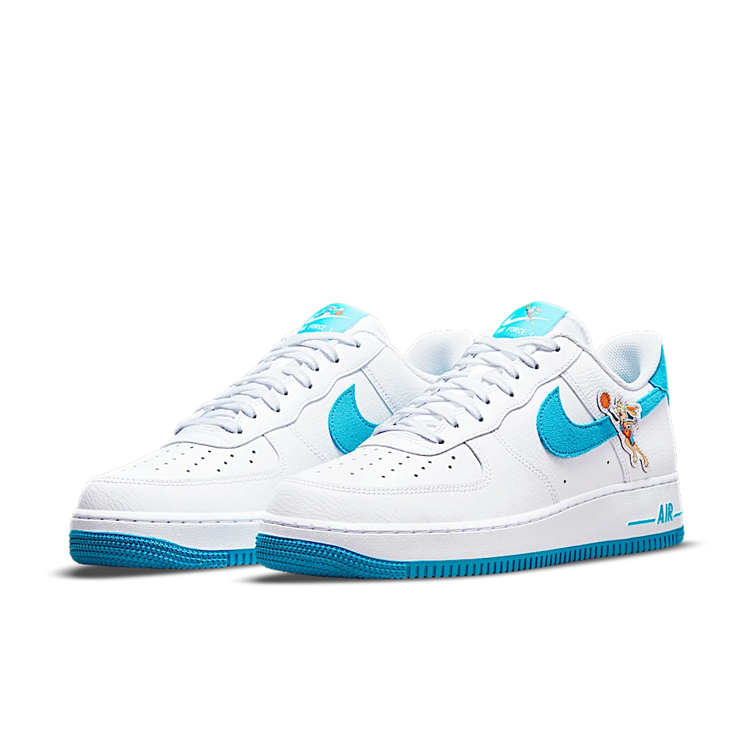 Nike Air Force 1 Low Hare Space Jam, White/Light Blue Fury-White (DJ7998-100 / DM3353-100)