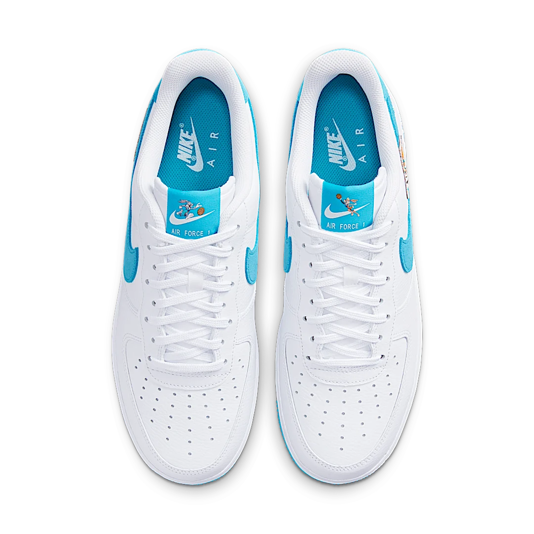 Nike Air Force 1 Low Hare Space Jam, White/Light Blue Fury-White (DJ7998-100)