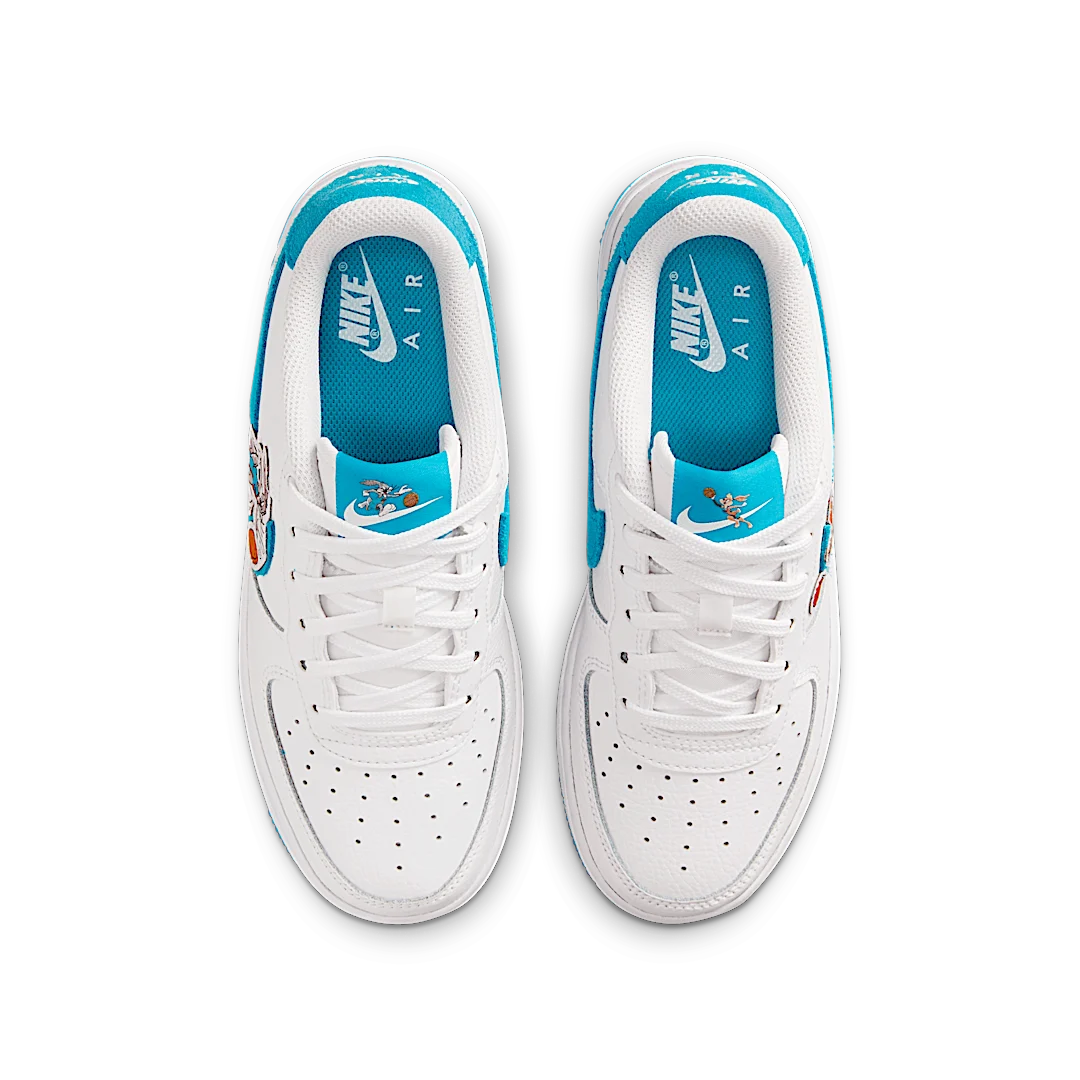 Nike Air Force 1 Low Hare Space Jam, White/Light Blue Fury-White (DM3353-100)