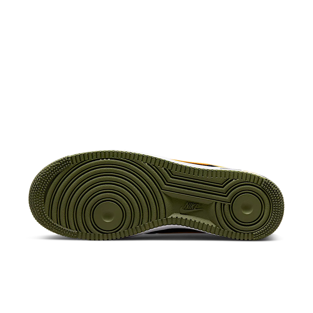 Nike Air Force 1 Low Hoops Black University Gold, Black/University Gold-Rough Green-White (DH7440-001)