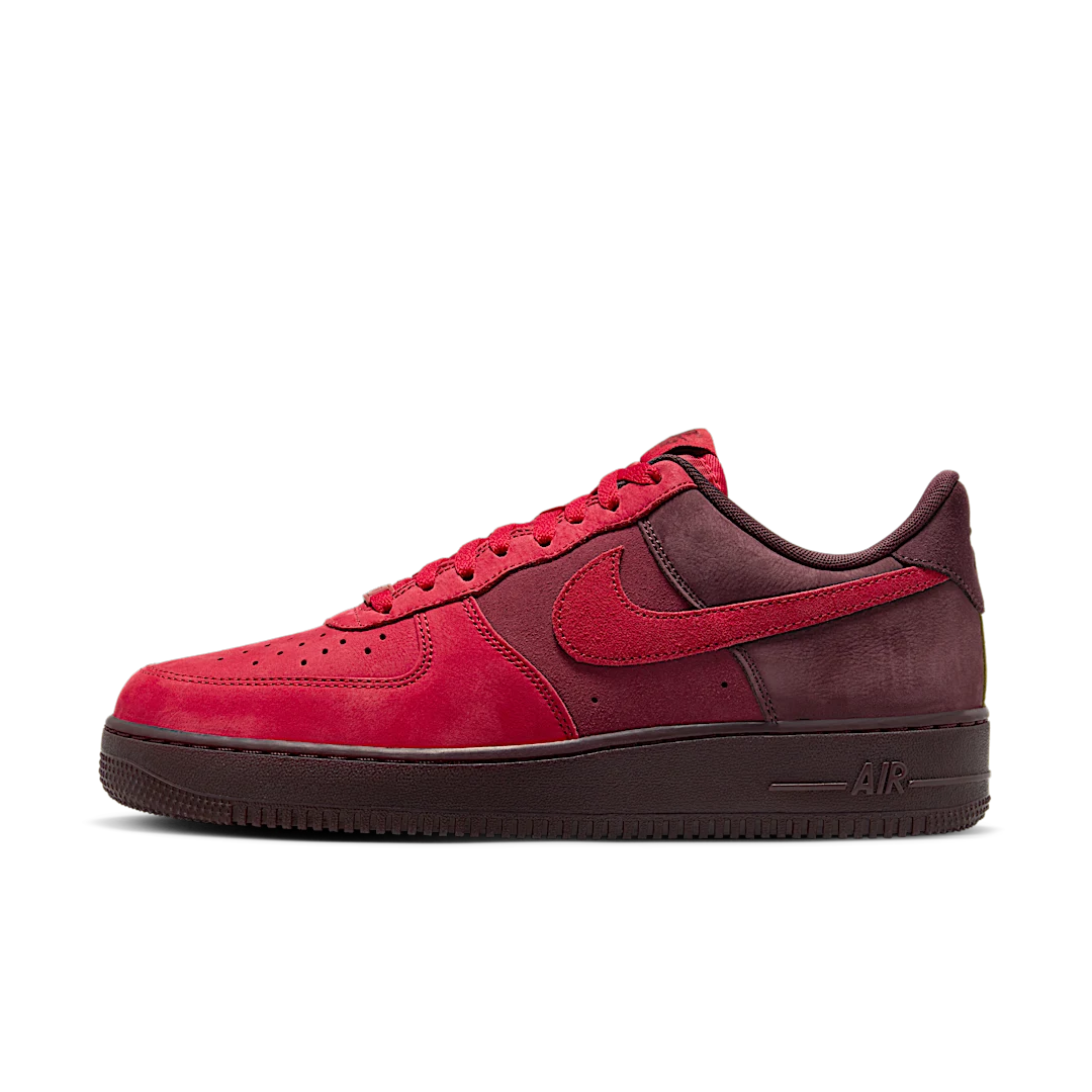 Nike Air Force 1 Low Layers of Love, University Red/Burgundy Crush-Gym Red-Team Red-Pacific Moss (FZ4033-657)