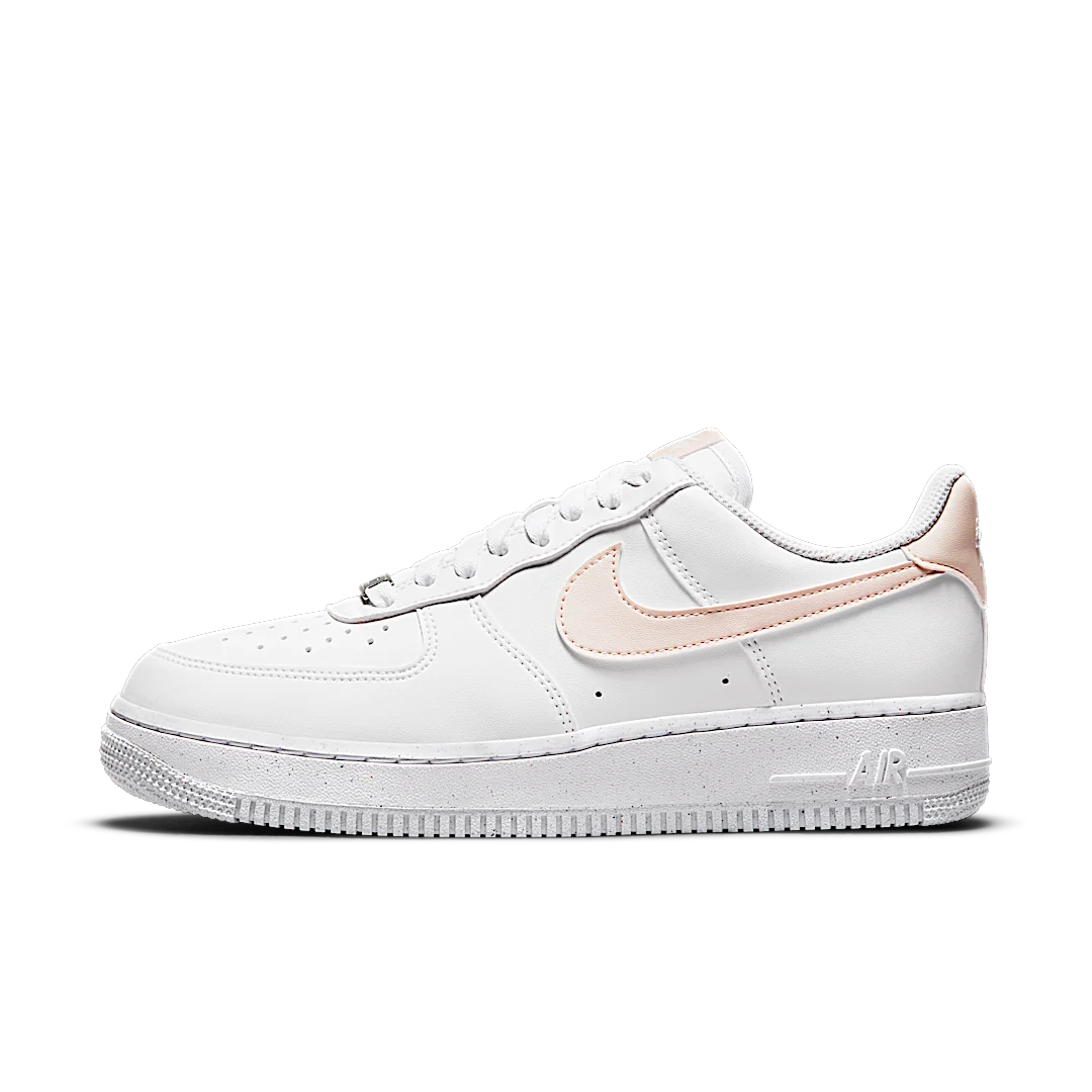 Nike Air Force 1 Low Next Nature White Pale Coral, White/Black-Metallic Silver-Pale Coral (DC9486-100)