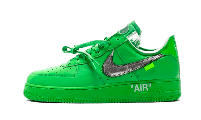 Nike Air Force 1 Low Off-White Brooklyn, Light Green Spark/Metallic Silver-Light Green Spark (DX1419-300)