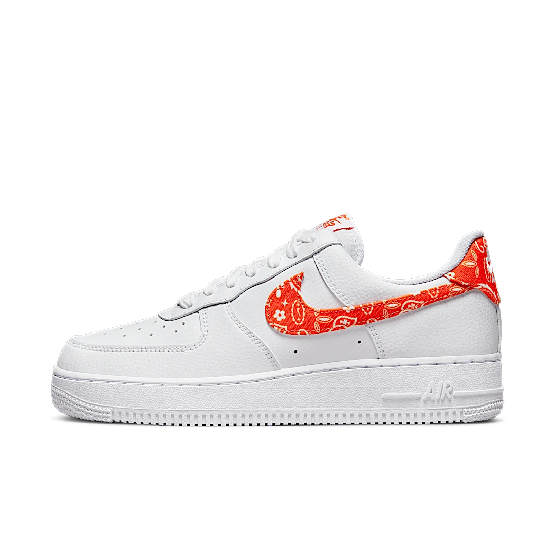 Nike Air Force 1 Low Orange Paisley, White/Rush Orange-White (DJ9942-102)