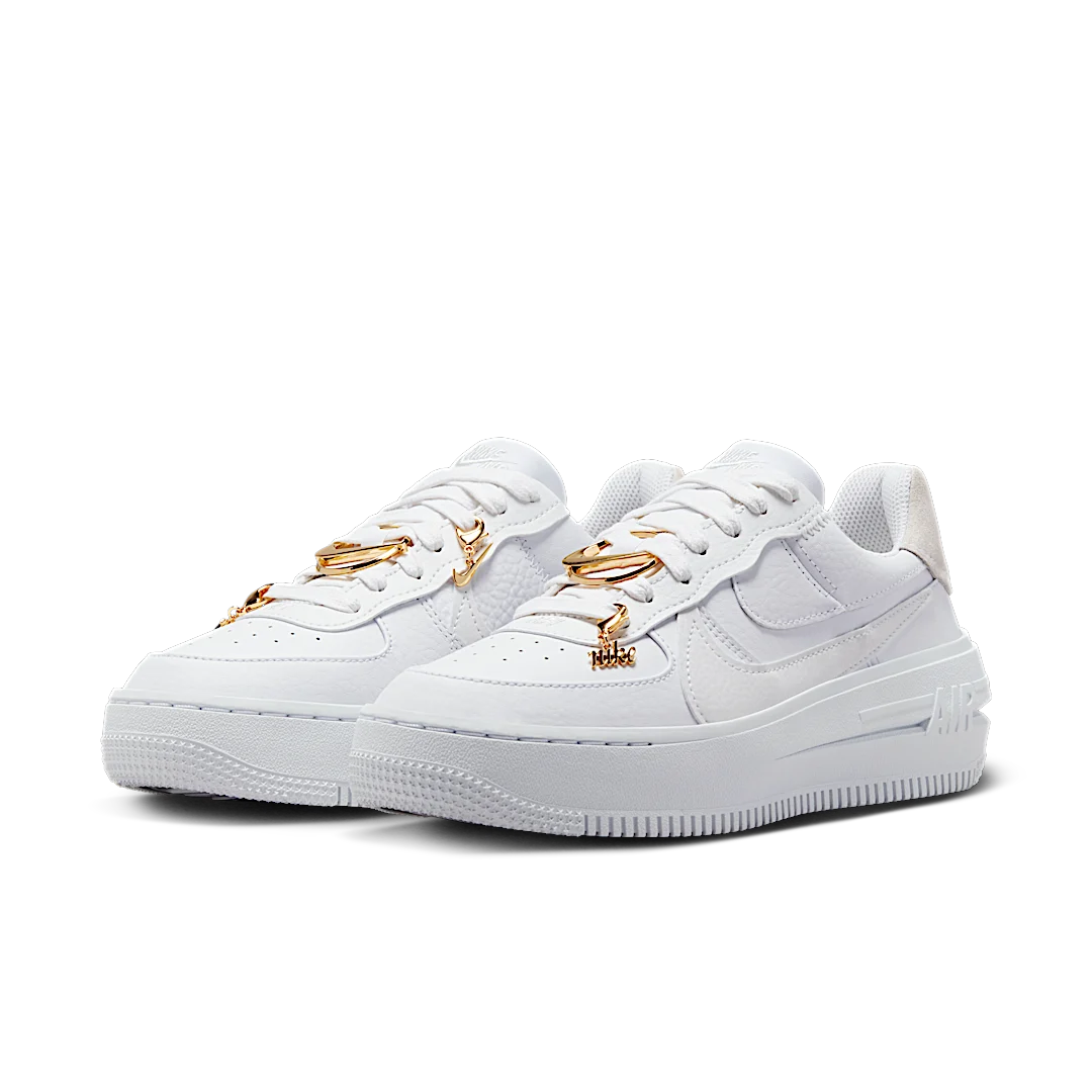 Nike Air Force 1 Low PLT.AF.ORM Bling White Metallic Gold, White/Metallic Gold/Summit White (FB8473-100)