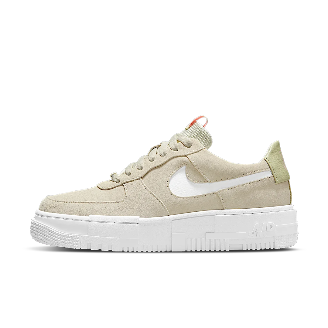 Nike Air Force 1 Low Pixel Olive Aura, White/Sea Glass-Arctic Punch-Olive Aura (DM3014-100)