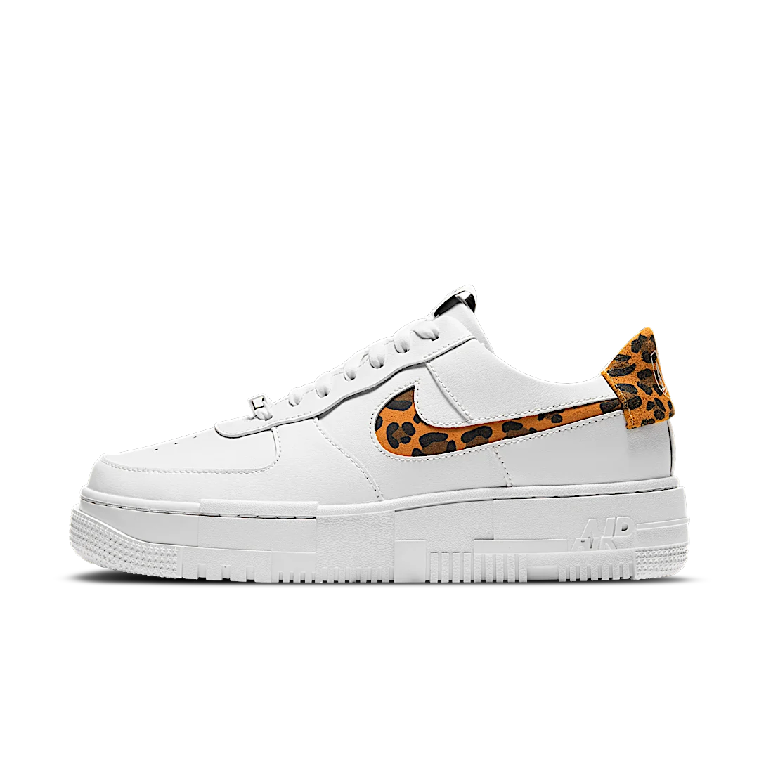 Nike Air Force 1 Low Pixel SE White Leopard, White/White-White-White (CV8481-100)