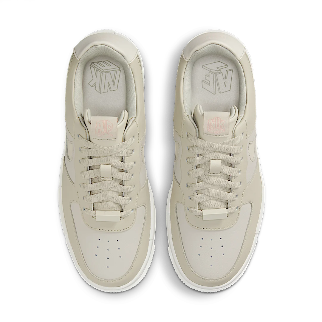 Nike Air Force 1 Low Pixel Stone Bone Summit White, Light Stone/Summit White-Pale Coral-Light Bone (CK6649-104)