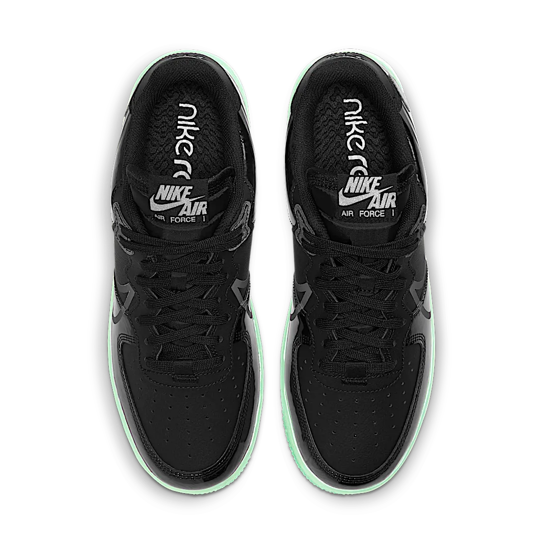 Nike Air Force 1 Low React All-Star (2021), Black/Black-Barely Green (CV2218-001)