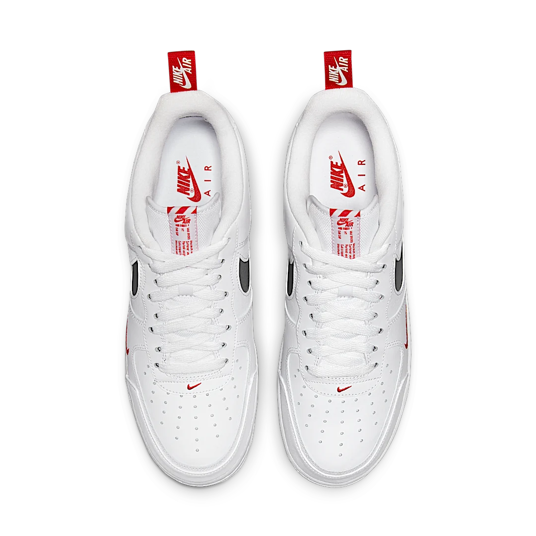 Nike Air Force 1 Low Reflective Swoosh White University Red, White/University Red/Reflective Silver (DO6709-100)