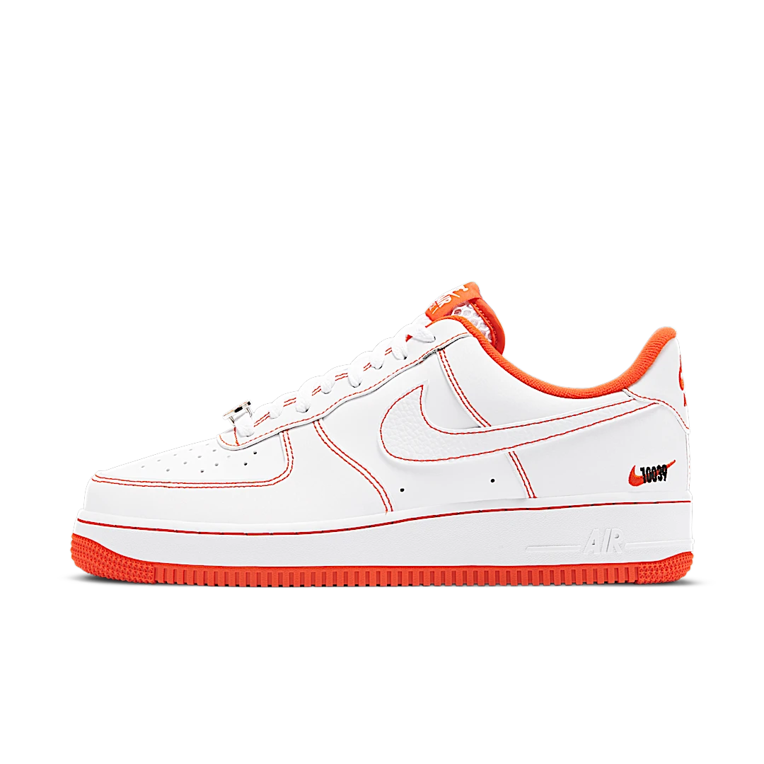 Nike Air Force 1 Low Rucker Park (2020), White/Black-Team Orange (CT2585-100)