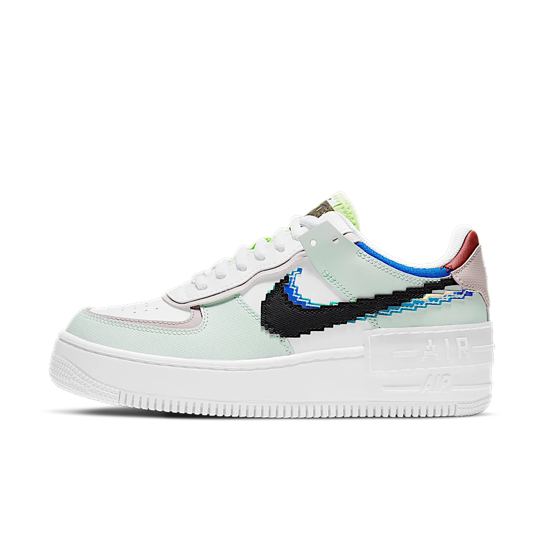 Nike Air Force 1 Low Shadow 8 Bit Barely Green, Barely Green/White/Platinum Violet/Black (CV8480-300)