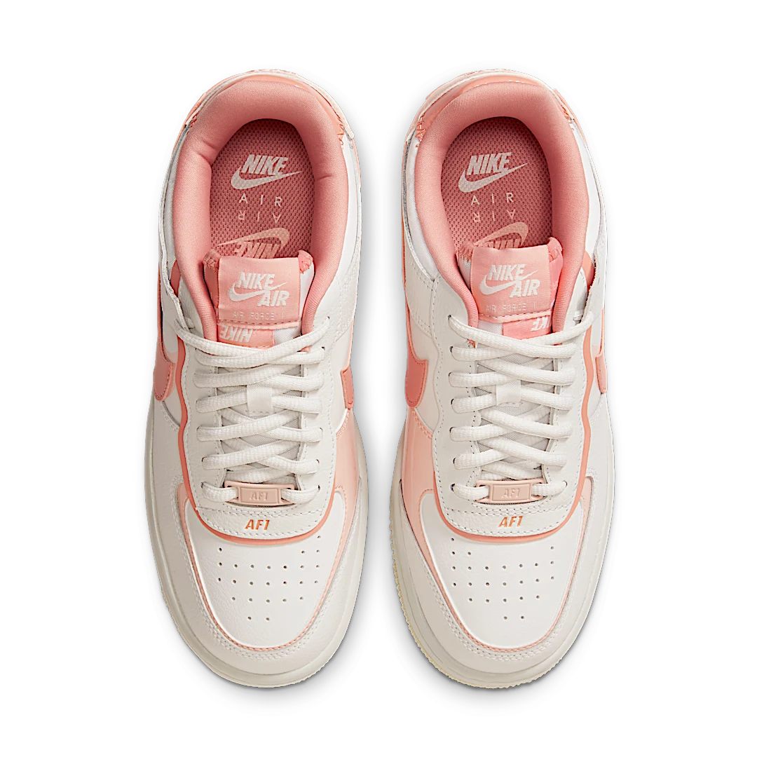 Nike Air Force 1 Low Shadow White Coral Pink, Summit White/Washed Coral-Summit White-Pink Quartz (CJ1641-101)