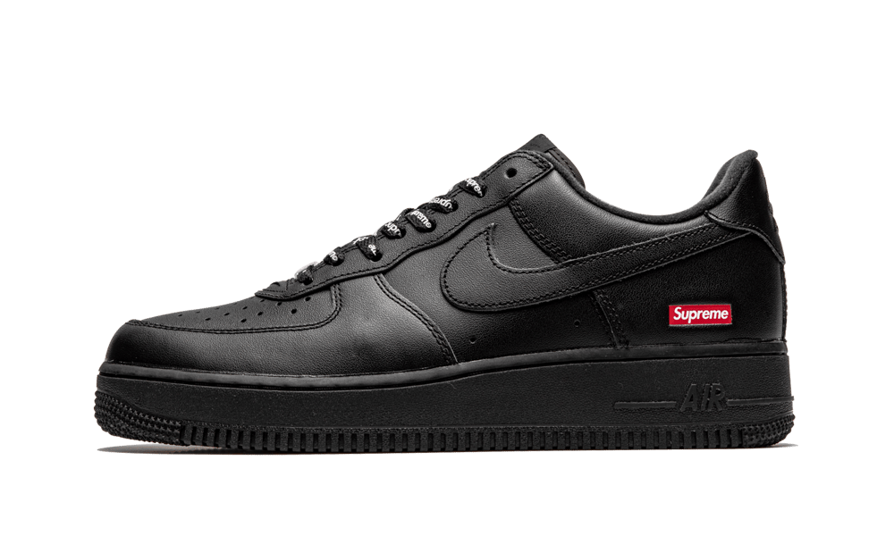 Nike Air Force 1 Low Supreme Black, Black/Black-Black (CU9225-001)