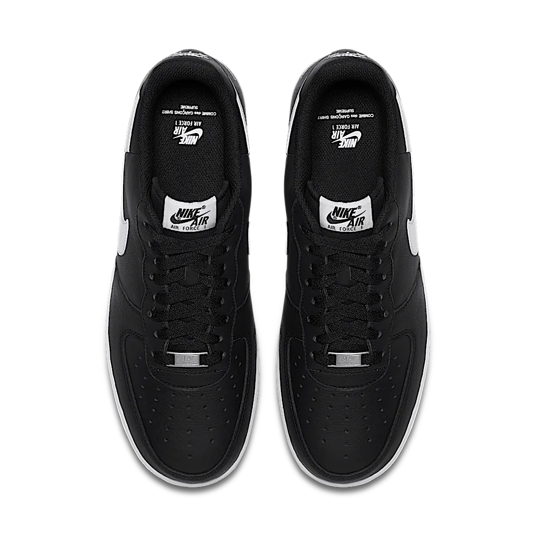 Nike Air Force 1 Low Supreme x Comme des Garçons (2018), Black/White (AR7623-001)