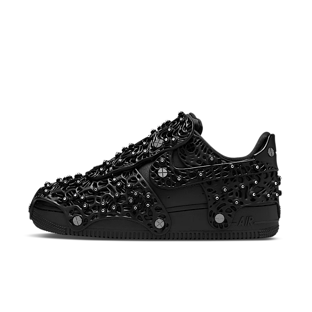 Nike Air Force 1 Low Swarovski Retroreflective Crystals Black, Black/Black/Black (CV7668-001)