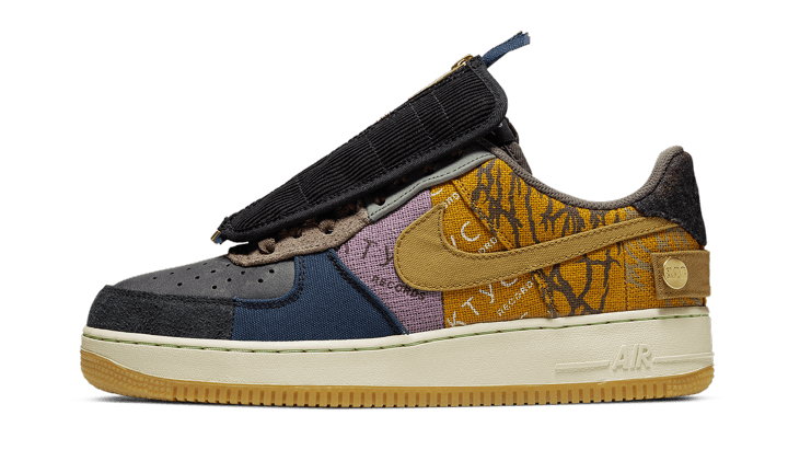 Nike Air Force 1 Low Travis Scott Cactus Jack, Multi-Color/Muted Bronze-Fossil (CN2405-900)