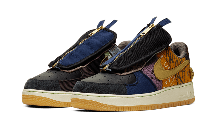 Nike Air Force 1 Low Travis Scott Cactus Jack, Multi-Color/Muted Bronze-Fossil (CN2405-900)