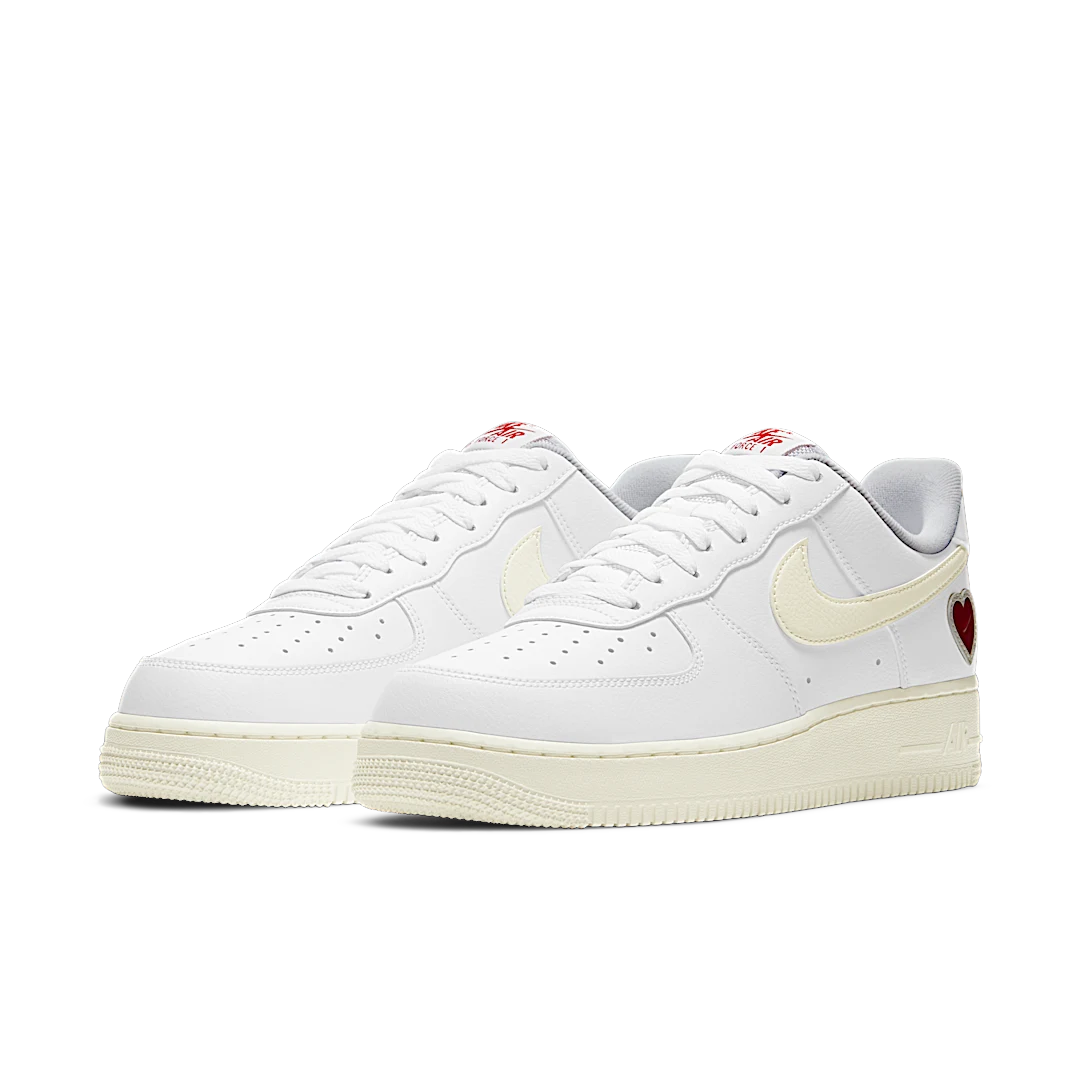 Nike Air Force 1 Low Valentine's Day (2021), White/Cream/Red (DD7117-100)