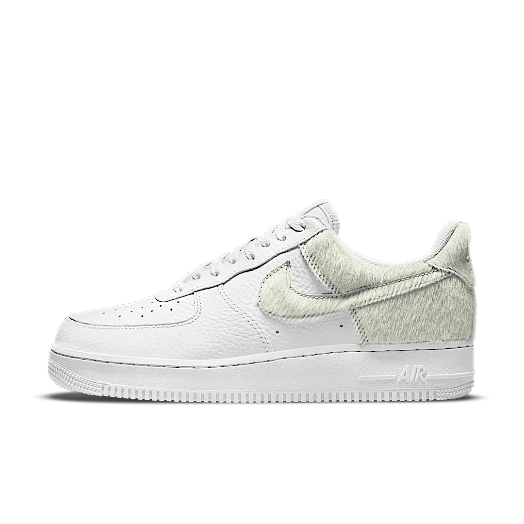 Nike Air Force 1 Low White Pony Hair Heel, Photon Dust/White (DM9088-001)