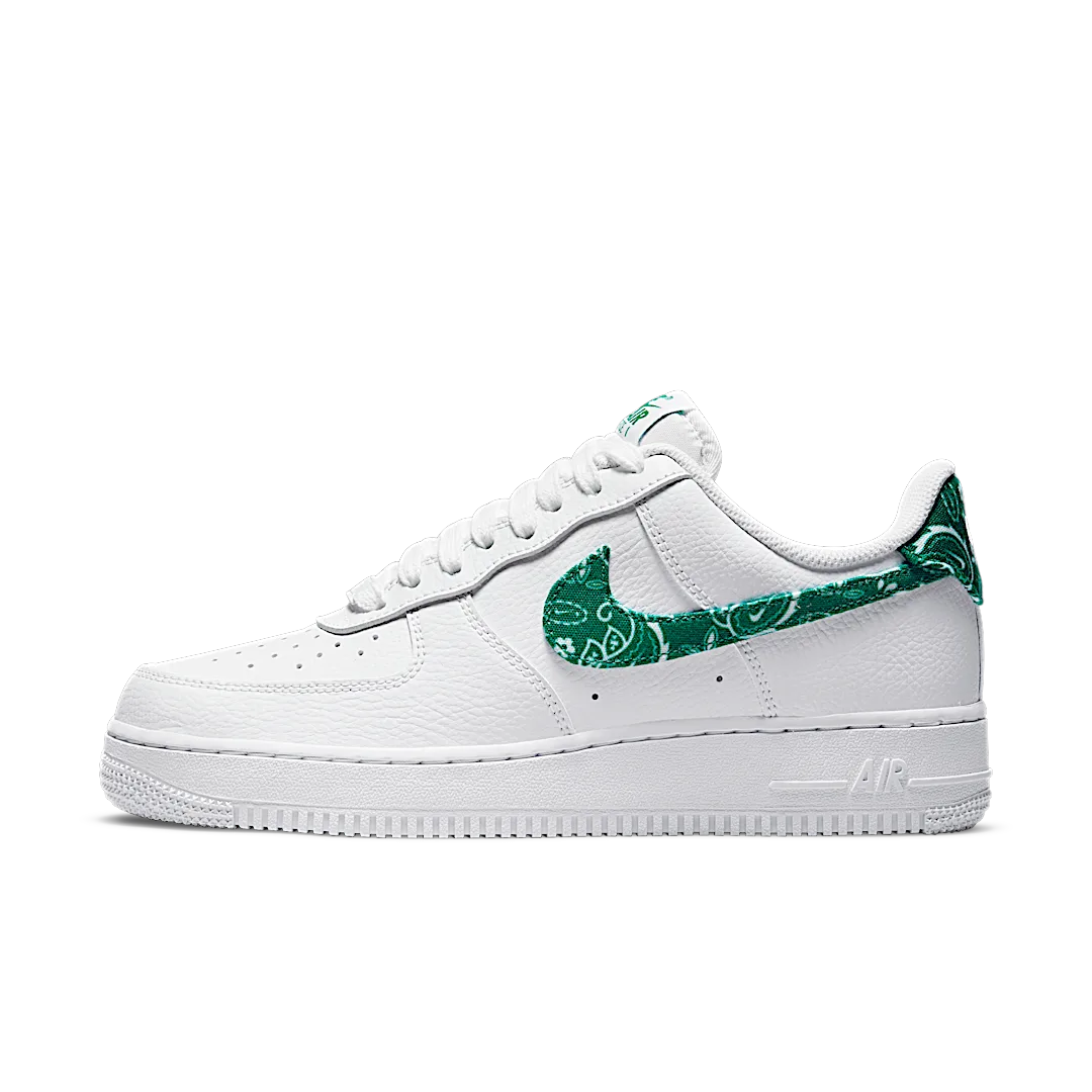 Nike Air Force 1 Low '07 Essential White Green Paisley, White/Green-White (DH4406-102)