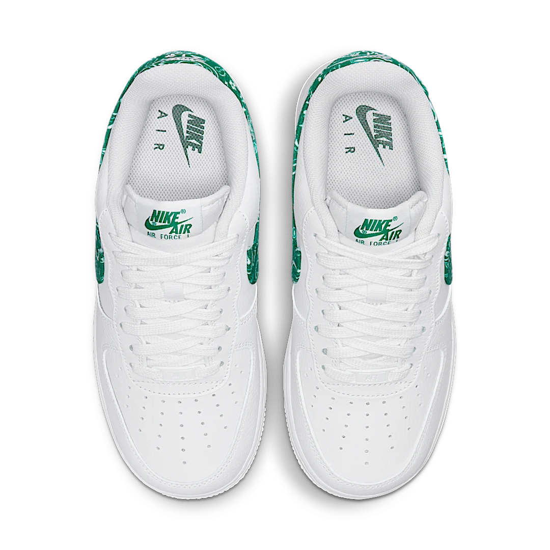 Nike Air Force 1 Low '07 Essential White Green Paisley, White/Green-White (DH4406-102)