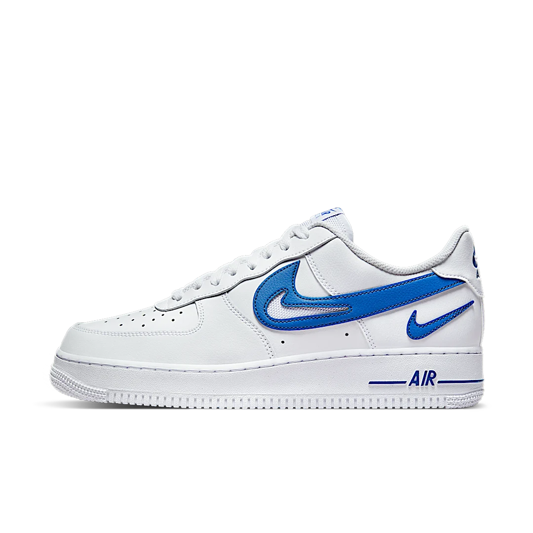 Nike Air Force 1 Low '07 FM Cut Out Swoosh White Game Royal, White/Game Royal (DR0143-100)