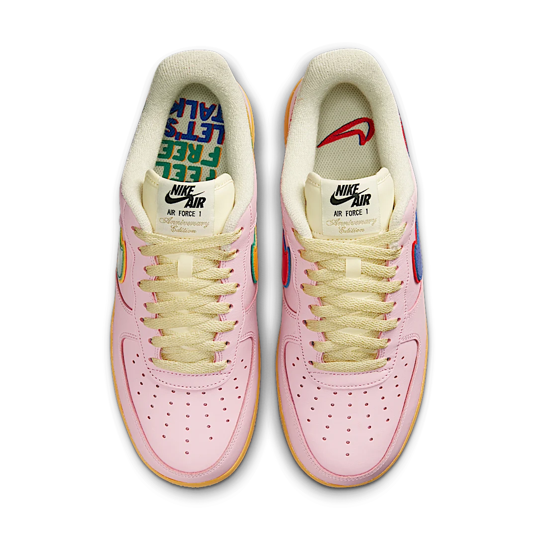 Nike Air Force 1 Low '07 Feel Free, Let’s Talk, Pink/Tan/Orange-Blue (DX2667-600)