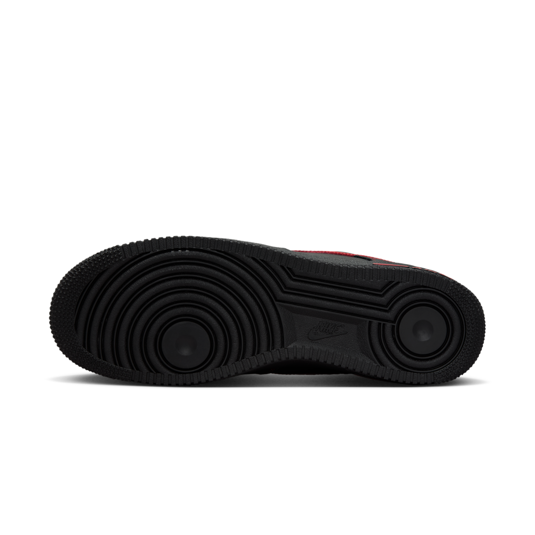 Nike Air Force 1 Low '07 LV8 Bred, Black/Black/Black/University Red (HQ2037-005)