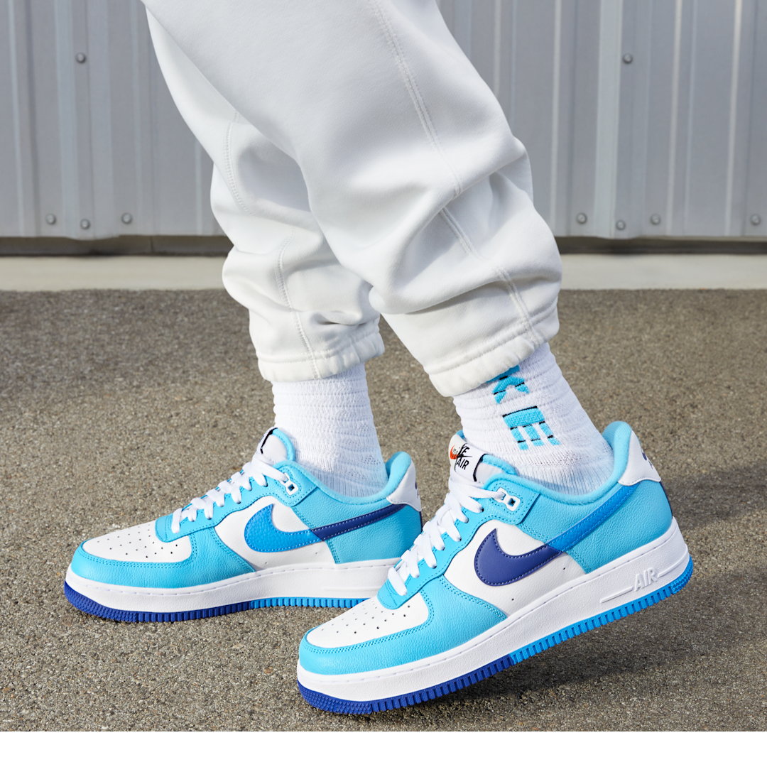 Nike Air Force 1 Low '07 LV8 Split Light Photo Blue Deep Royal