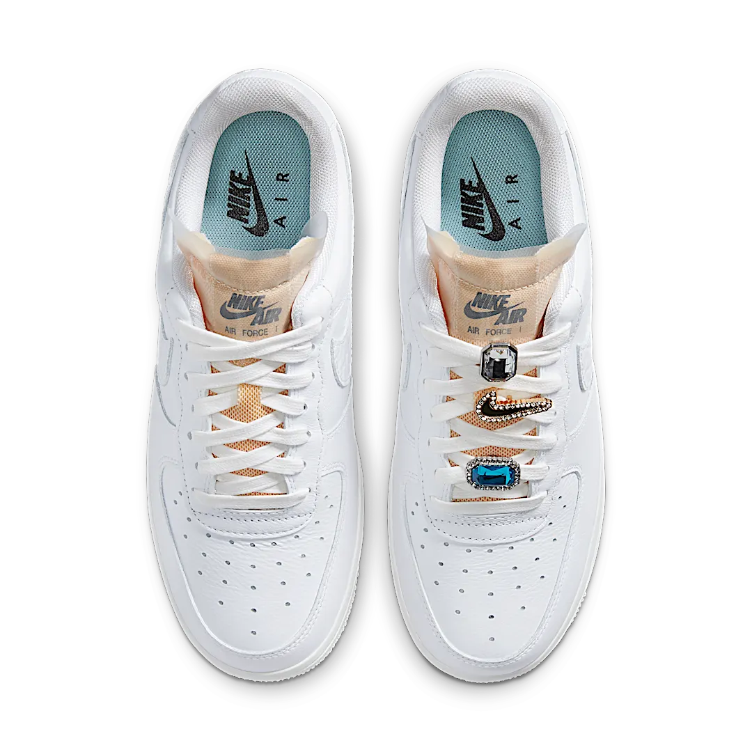 Nike Air Force 1 Low '07 LX Bling, White/White-Summit White-White Onyx (CZ8101-100)