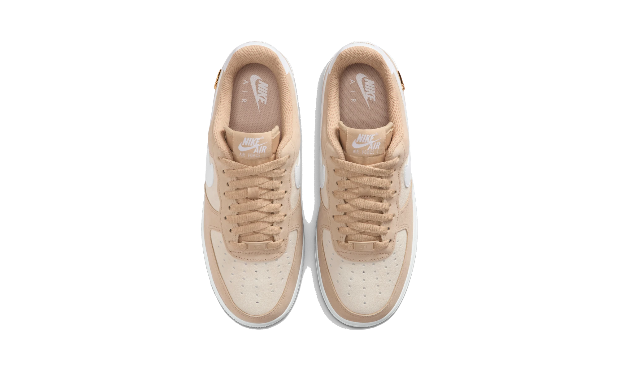 Nike Air Force 1 Low '07 SE Linen Sand Drift Metallic Gold Mini Swoosh