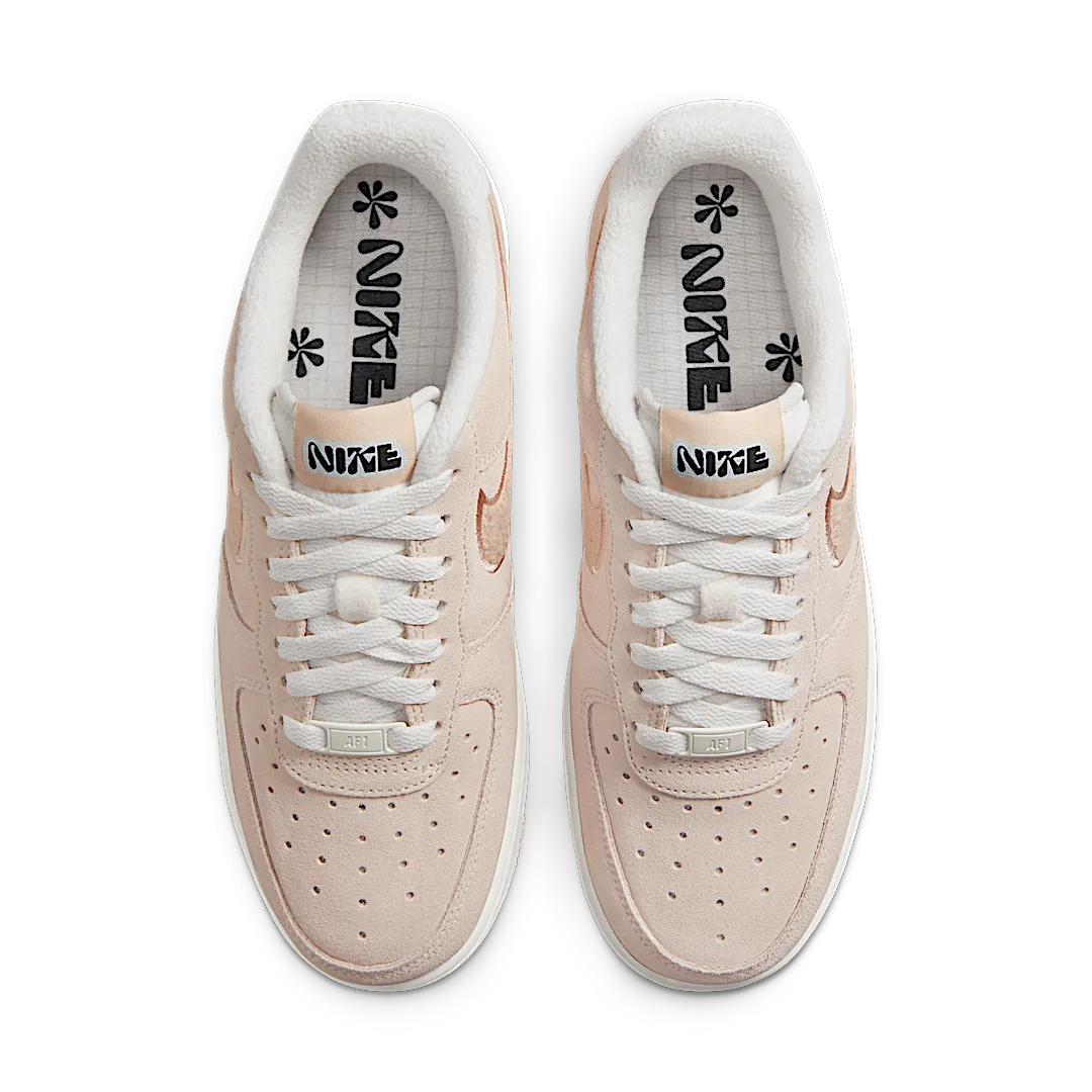 Nike Air Force 1 Low '07 SE Sanddrift Gum Fleece, Phantom/Black/White/Sanddrift (DQ7583-001)