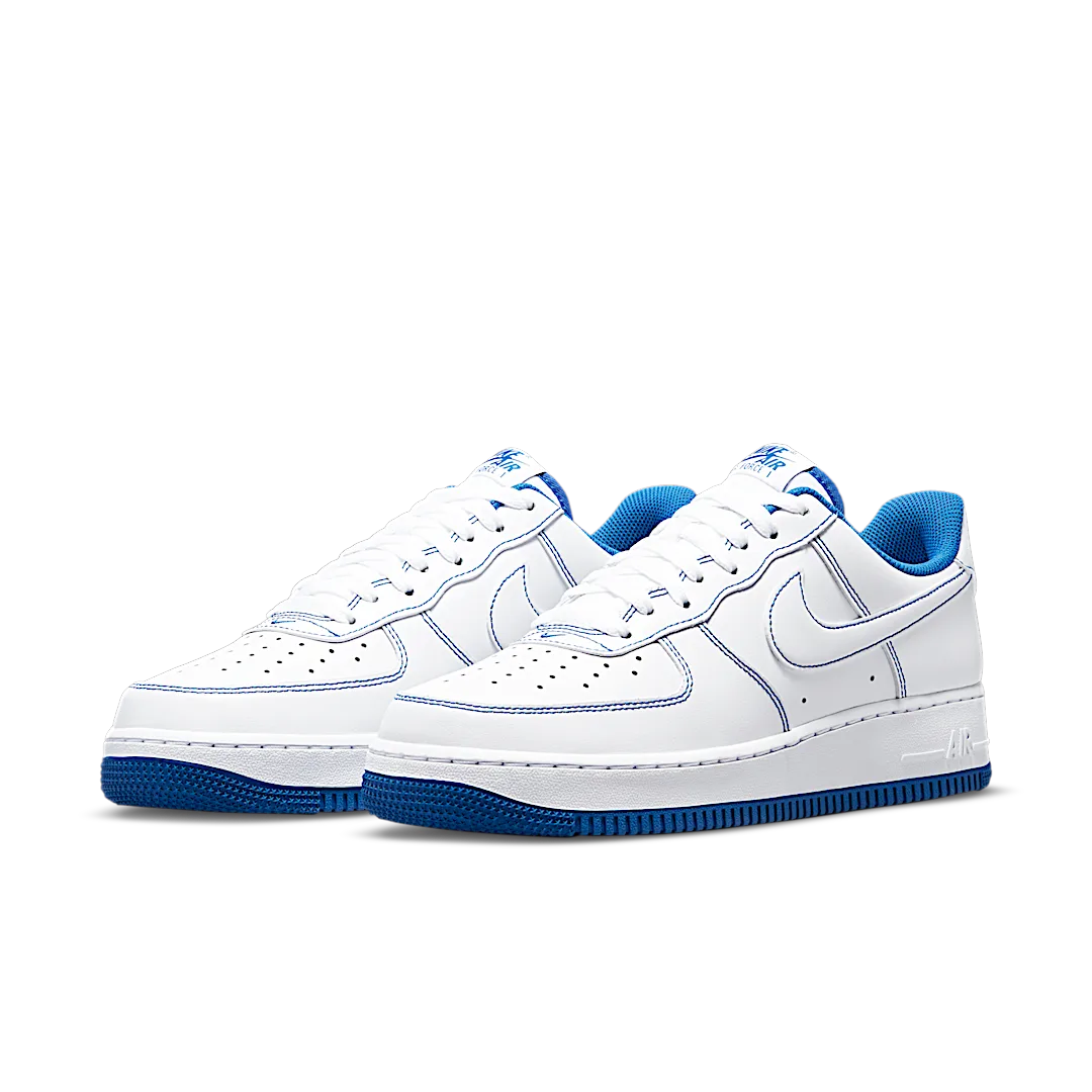 Nike Air Force 1 Low '07 White Game Royal, White/White-Game Royal (CV1724-101)