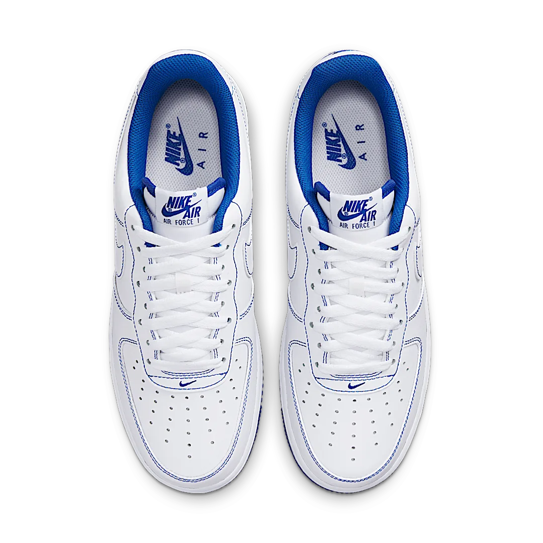 Nike Air Force 1 Low '07 White Game Royal, White/White-Game Royal (CV1724-101)