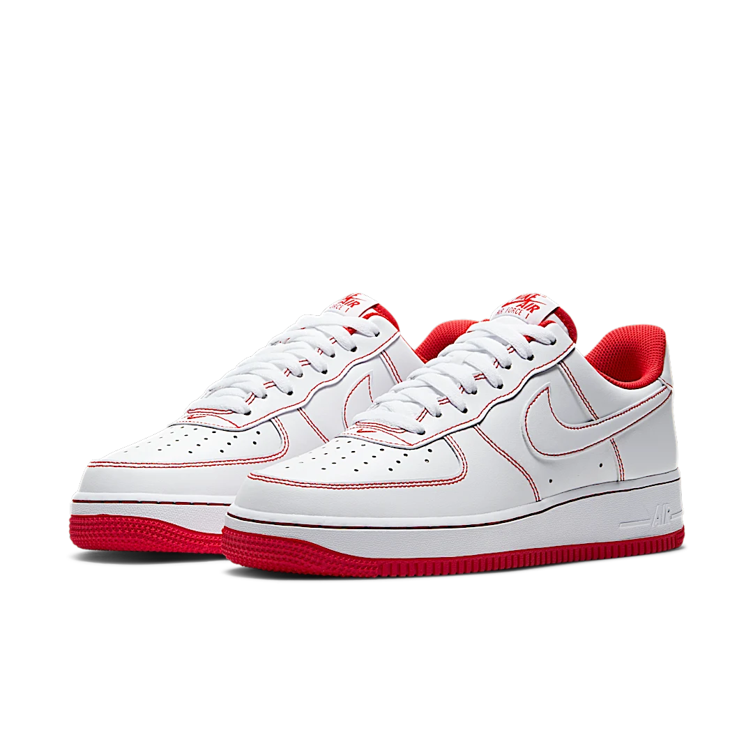 Nike Air Force 1 Low '07 White University Red, White/University Red/White (CV1724-100)