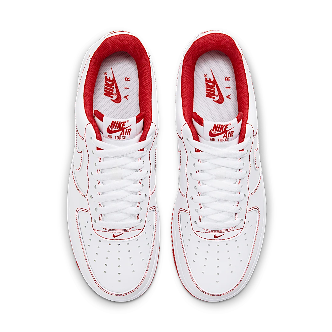 Nike Air Force 1 Low '07 White University Red, White/University Red/White (CV1724-100)