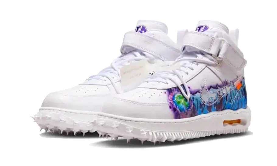 Nike Air Force 1 Mid Off-White Graffiti White, White/Clear-White (DR0500-100)