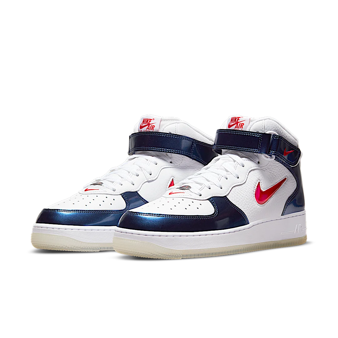 Nike Air Force 1 Mid QS Independence Day, White/University Red/Midnight Navy/White (DH5623-101)