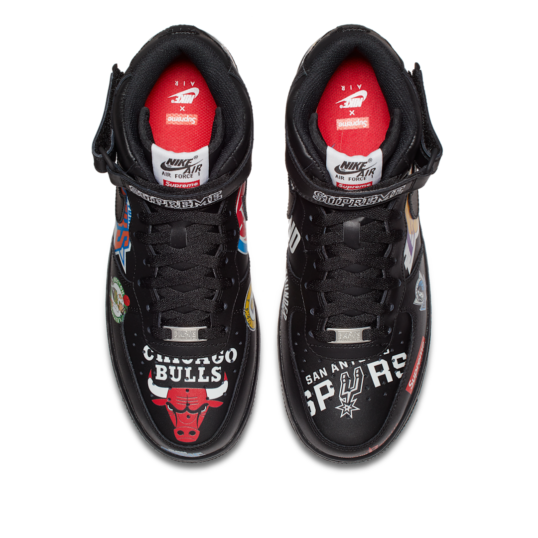 Nike Air Force 1 Mid Supreme NBA Black