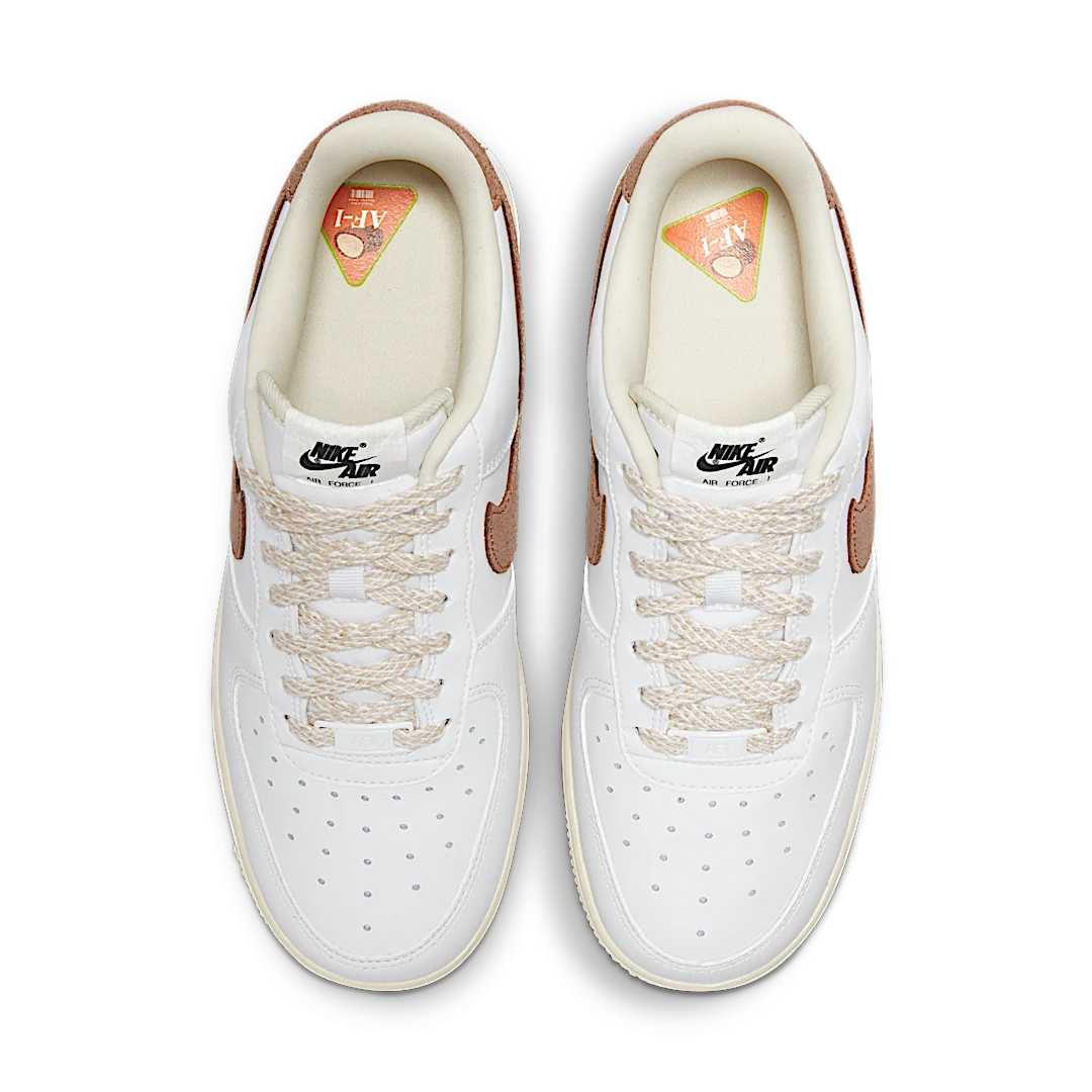 Nike Air Force 1 '07 LX Coconut, White/Archaeo Brown/Coconut Milk (DJ9943-101)