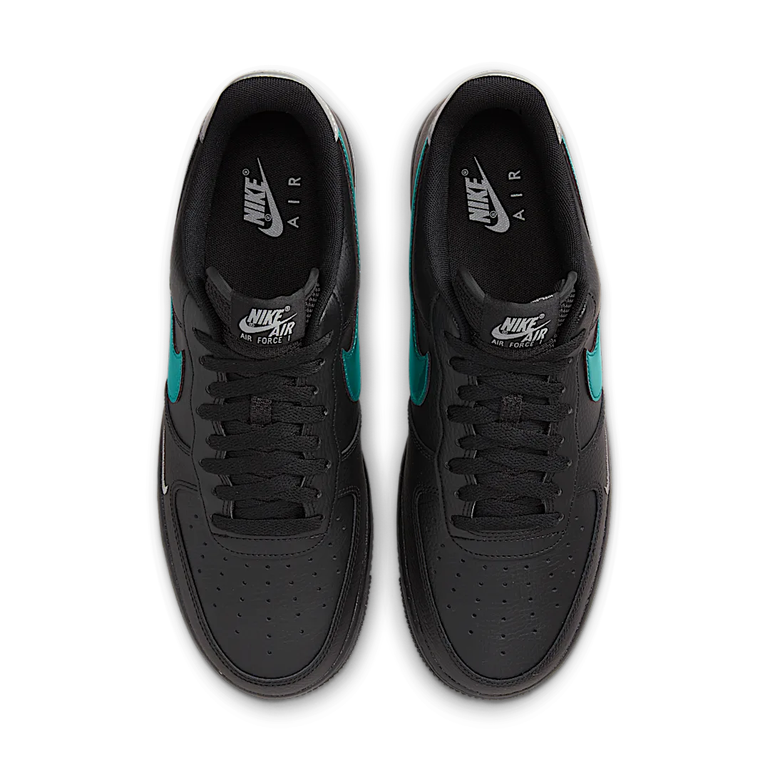 Nike Air Force 1 '07 Low Black Blue Lightning