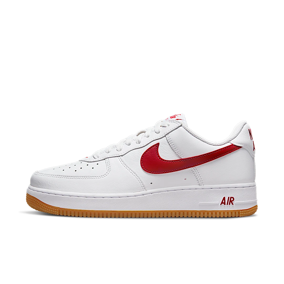 Nike Air Force 1 '07 Low Color of the Month University Red Gum, White/University Red/Gum Yellow (DJ3911-102)