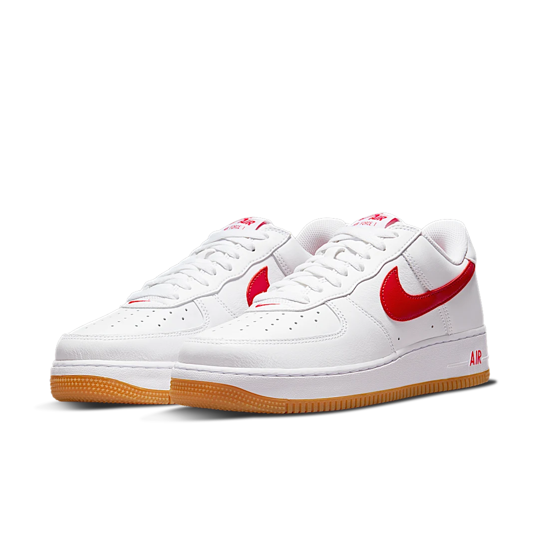Nike Air Force 1 '07 Low Color of the Month University Red Gum, White/University Red/Gum Yellow (DJ3911-102)