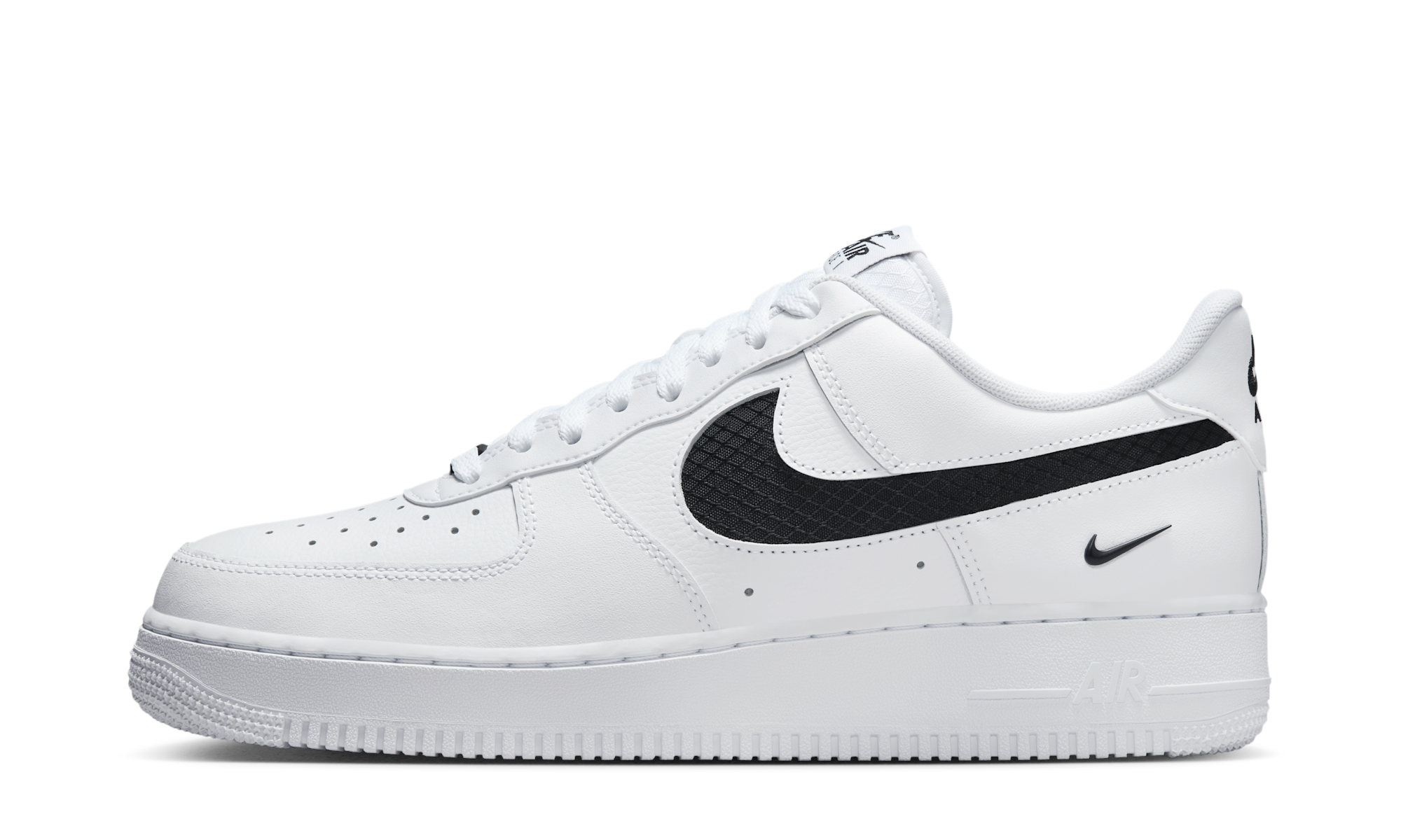 Nike Air Force 1Nylon Swoosh Black White