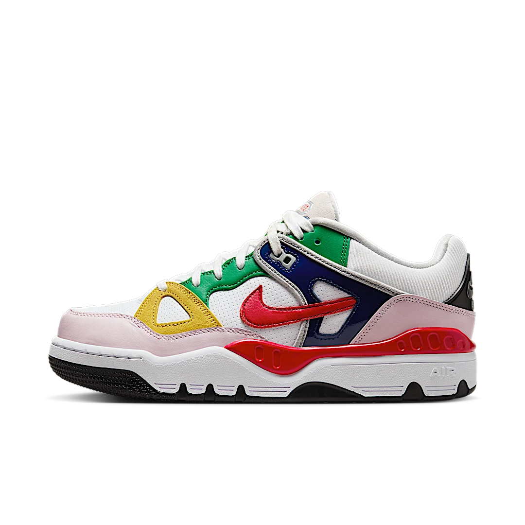 Nike Air Force 3 Low SP Nigo White, White/University Red/Tour Yellow/Pink Foam/Blue Void/Lucky Green (FQ7012-100)